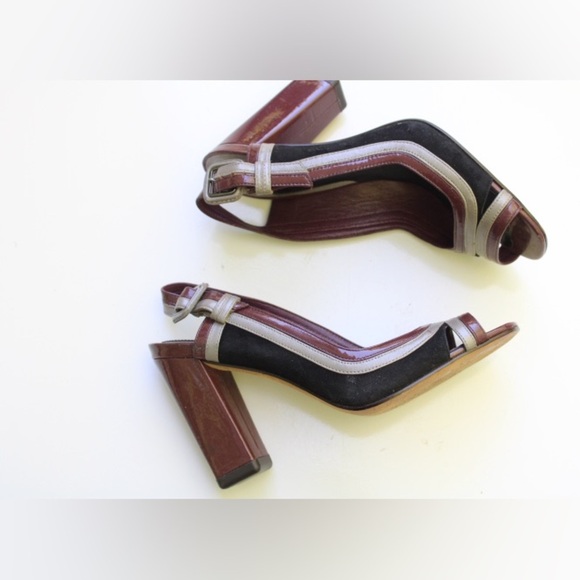 Cole Haan sling back peep toe pumps - Picture 3 of 8